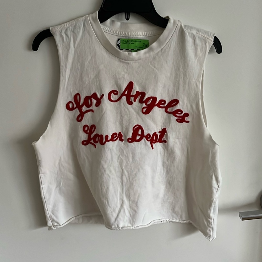 Los Angeles lovers department white tank top